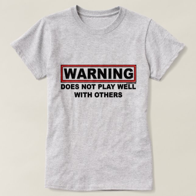 Does not play well...Light Coloured Shirts (Design Front)