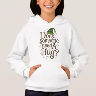 “Does Someone Need a Hug” Girl’s Pullover Hoodie
