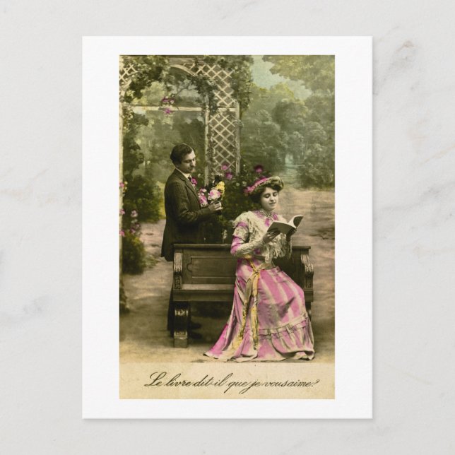 Does that book say 'I love you'? Postcard (Front)