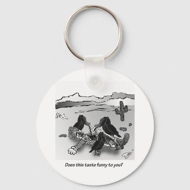 Does this taste funny to you? key ring (Front)