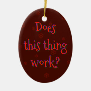 Does This Thing Work? Ceramic Tree Decoration
