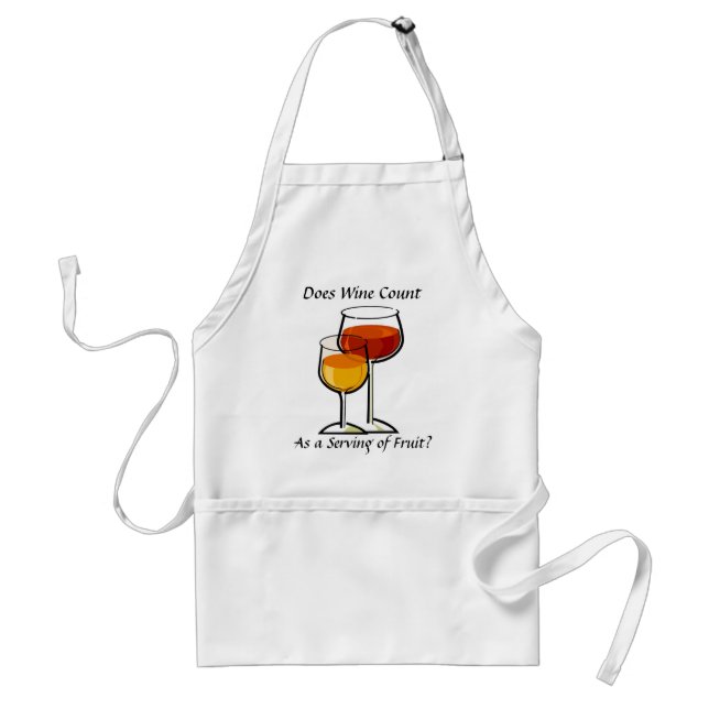 Does wine count as a serving of fruit? standard apron (Front)