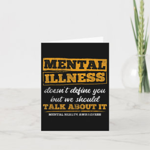 Doesnt Define You Talk About Mental Health Awarene Card