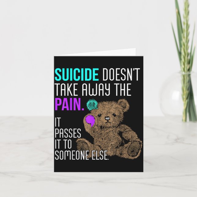 Doesn't take away the pain passes to someone card (Front)