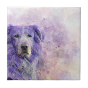 Dog 140 Golden Retriever Tile