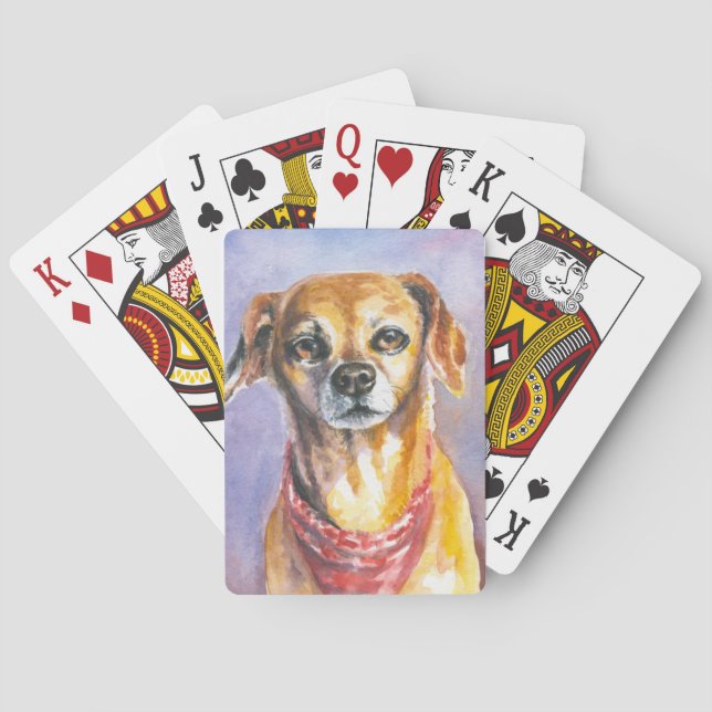 Dog 2 playing cards (Back)