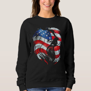 dog 4th Of July American Flag Patriotic dog usa 1 Sweatshirt