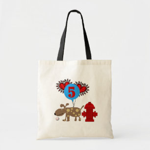 Dog 5th Birthday tshirts and Gifts Tote Bag