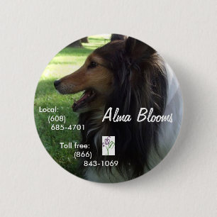 Dog 6 Cm Round Badge