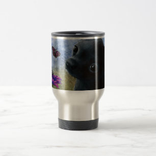 Dog 91 black Chihuahua Travel Mug