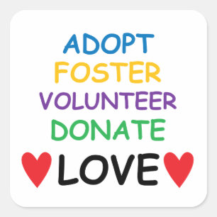 Dog Adopt Foster Volunteer Donate Love Sticker