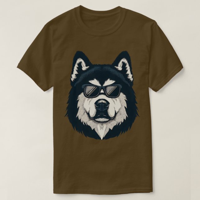 Dog Alaska Malamute cool T-Shirt (Design Front)