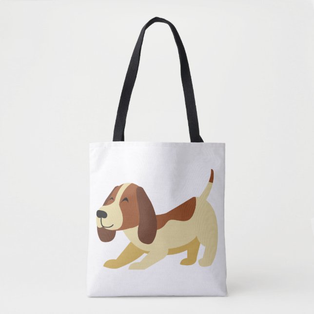 Dog All-Over-Print Tote, Shoulder Tote (Front)