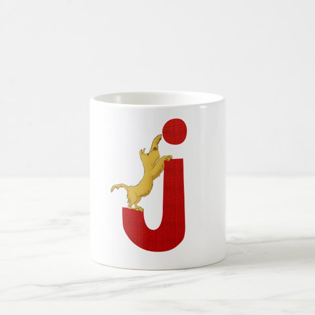 Dog Alphabet J Mug (Center)