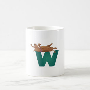 Dog Alphabet W Mug