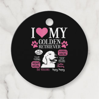 Dog Anatomy Of a Golden Retriever Favour Tags