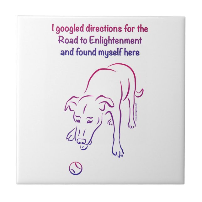 Dog and Ball - Enlightenment Tile (Front)