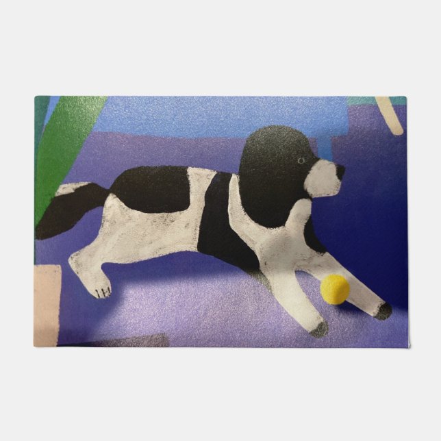 Dog and Ball Mat (Front)