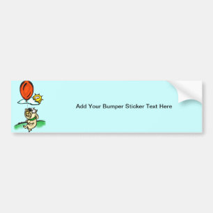 Dog and Balloon Bumper Sticker