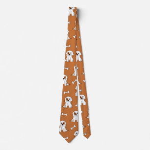 Dog and bone tie