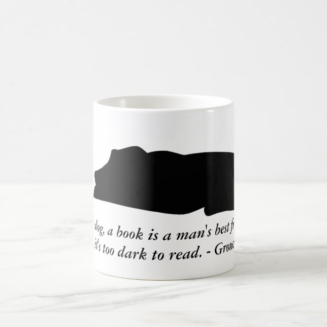 Dog and Book Quote Mug (Center)