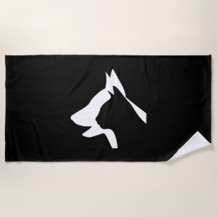 Dog And Cat Beach Towel