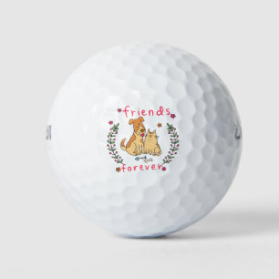 Dog and Cat Best Friend Golf Balls