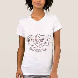Dog and Cat Best Friends Women's T-Shirt