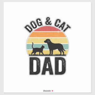 Dog and Cat Dad Vintage Pet Lover Shirt Design_1