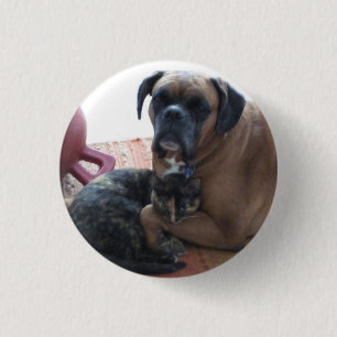 Dog and Cat Love button