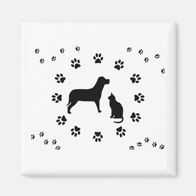 Dog and Cat Magnet (Front)