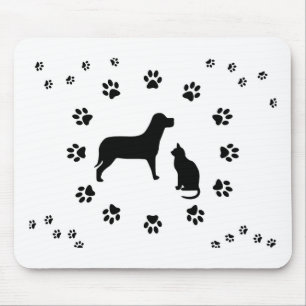 Dog and Cat Mousepad