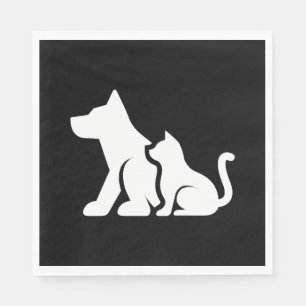 Dog and Cat Napkin