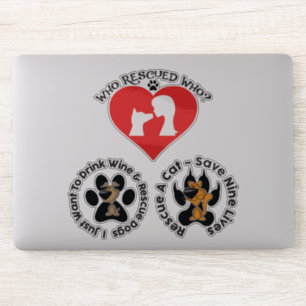 Dog and Cat Rescue Sticker