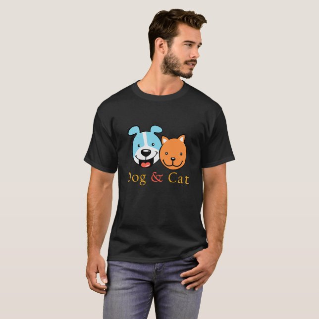 dog and cat T-Shirt (Front Full)