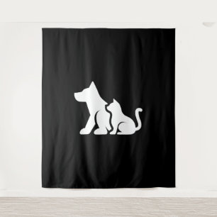 Dog and Cat Tapestry