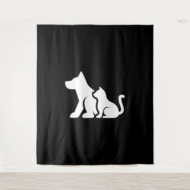 Dog and Cat    Tapestry (Front)