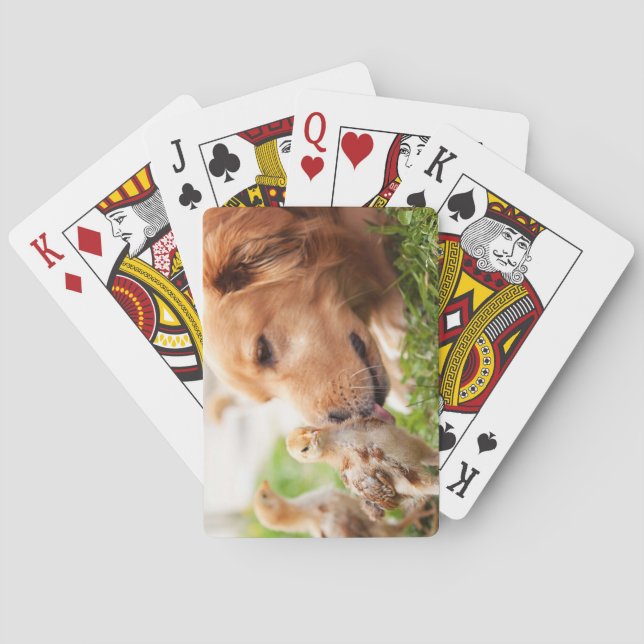 Dog and Chick Playing Cards (Back)