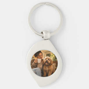 Dog and Coffee Key Ring