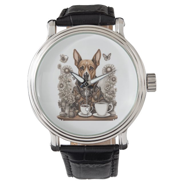 dog and coffee mug watch (Front)
