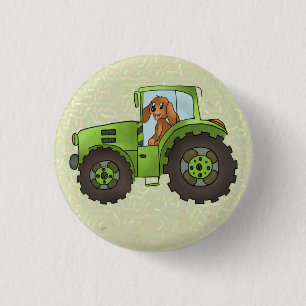 dog and horse 3 cm round badge