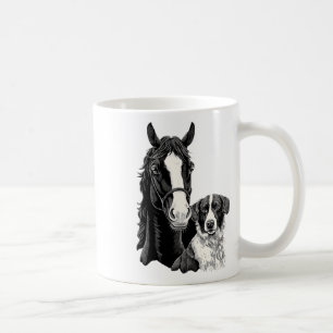 Dog And Horse Lover Horseback Riding Equestrian Fo Coffee Mug