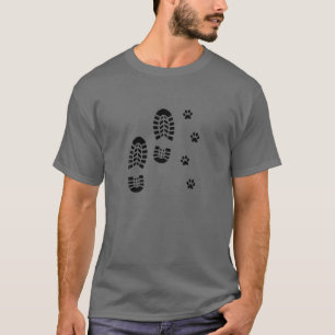 Dog And Man Hiking Dog Hiker People That Hike With T-Shirt