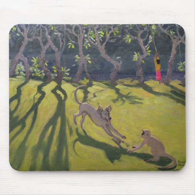 Dog and Monkey 1998 Mouse Pad (Front)
