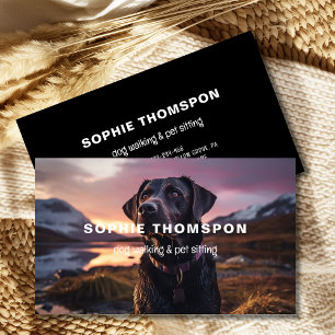 Dog and pets dog walking business card