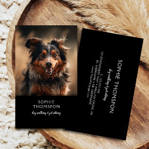 Dog and pets dog walking business card