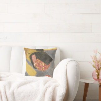 Dog and pomegranate pillow