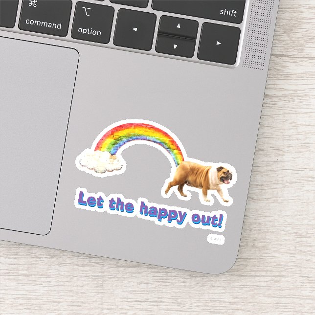 Dog and Rainbow Graffiti (Detail)