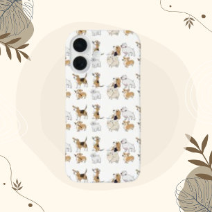 Dog Animal Cute Corgi Brown Bolonka iPhone 16 Case