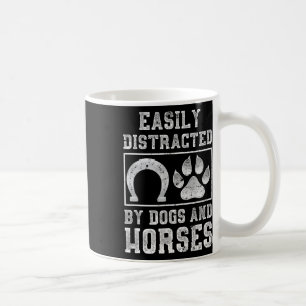 Dog Animal Lover Horseback Riding Horse Rider Gift Coffee Mug